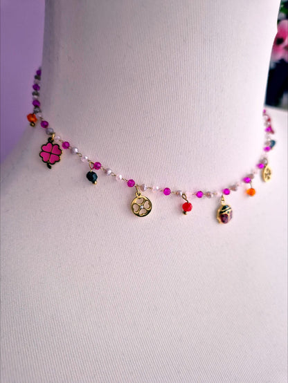 Collana fuxia