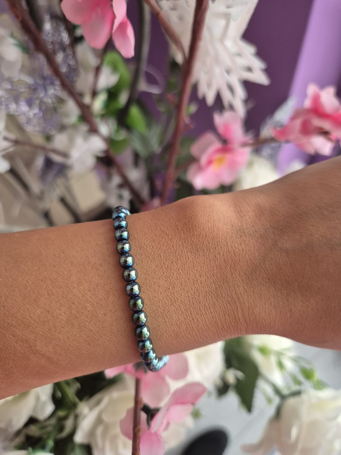 Bracciale con perline smaltate