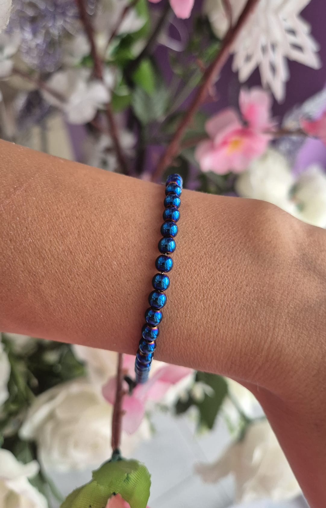 Bracciale con perline smaltate