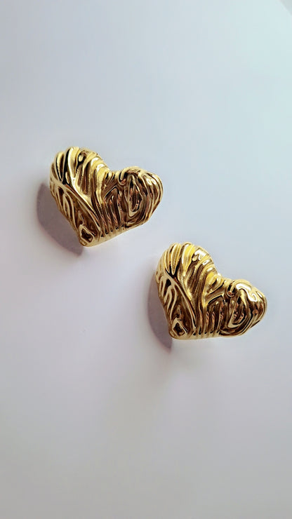 Orecchini cuore silver / gold