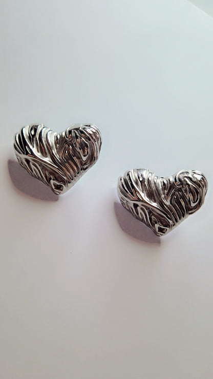 Orecchini cuore silver / gold